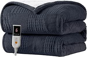 Heated Blanket – Electric Throw with Adjustable Settings