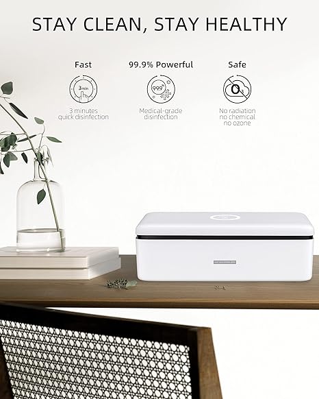 UV Phone Steriliser Box – Wireless Charger & Sanitiser